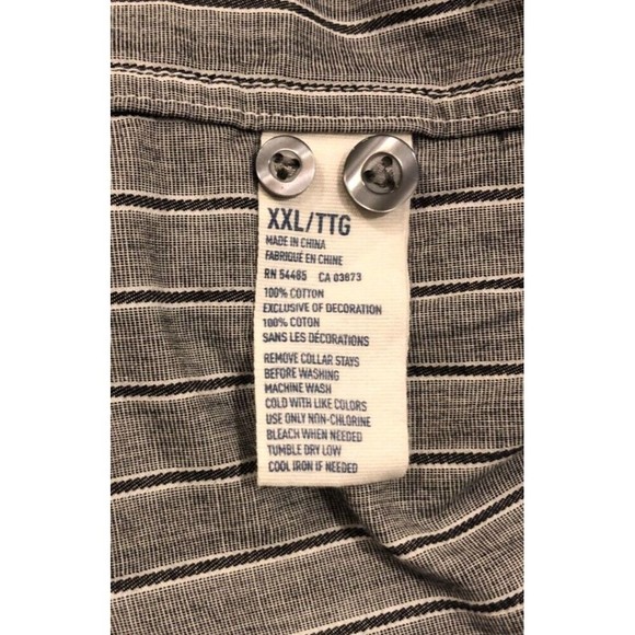 American Eagle Outfitter Premium Vintage Fit Men’s Gray Stripes Down XXL 2XLarge - Picture 13 of 14